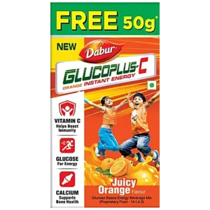 GLUCOPLUS C DABUR ORANGE 250 GM